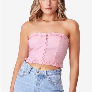 Supre baby pink bustier